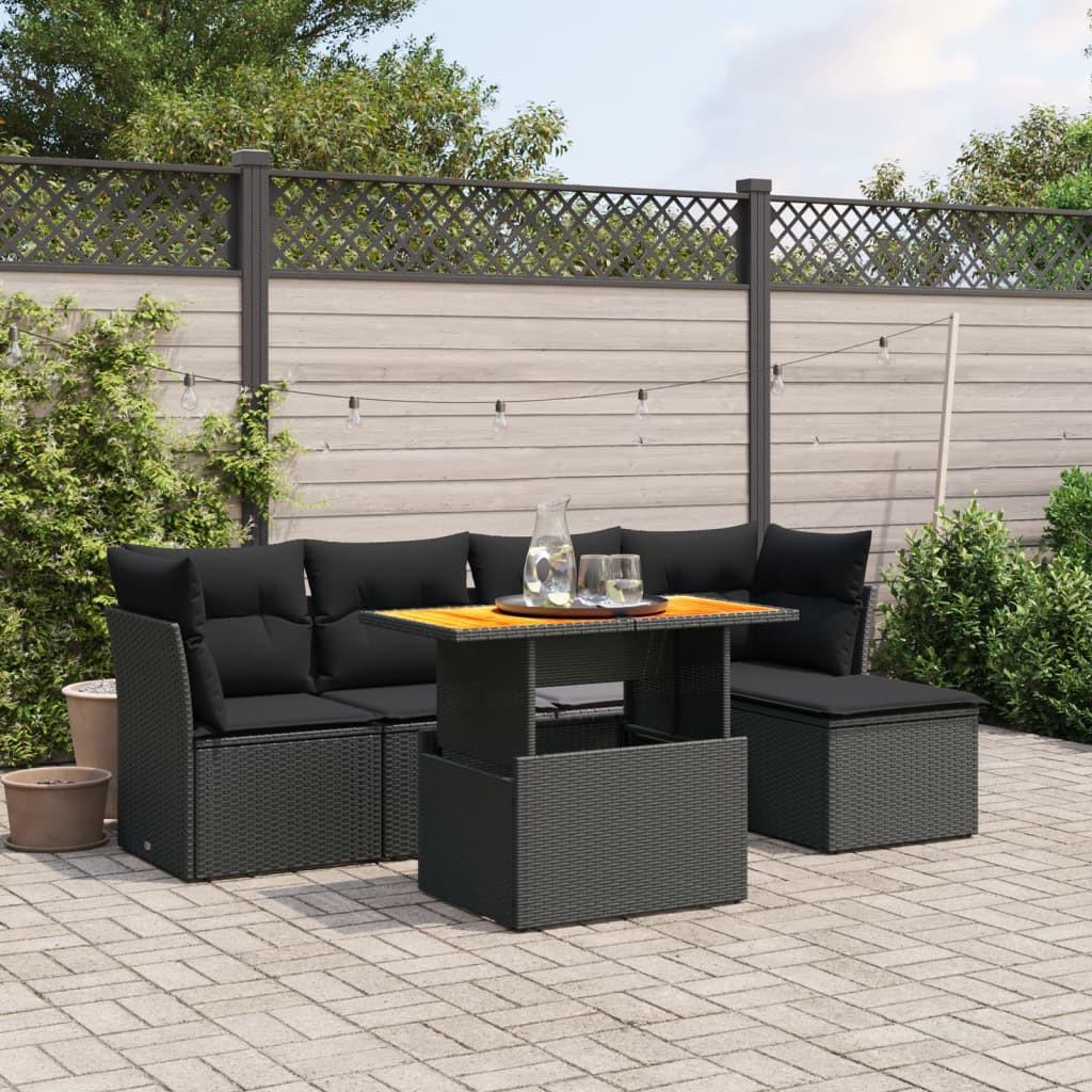 VidaXL Ensemble de canapés de jardin rotin synthétique  