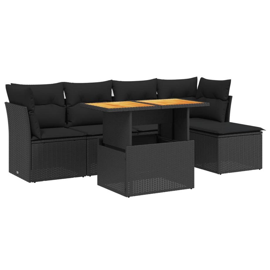 set divano da giardino Polirattan