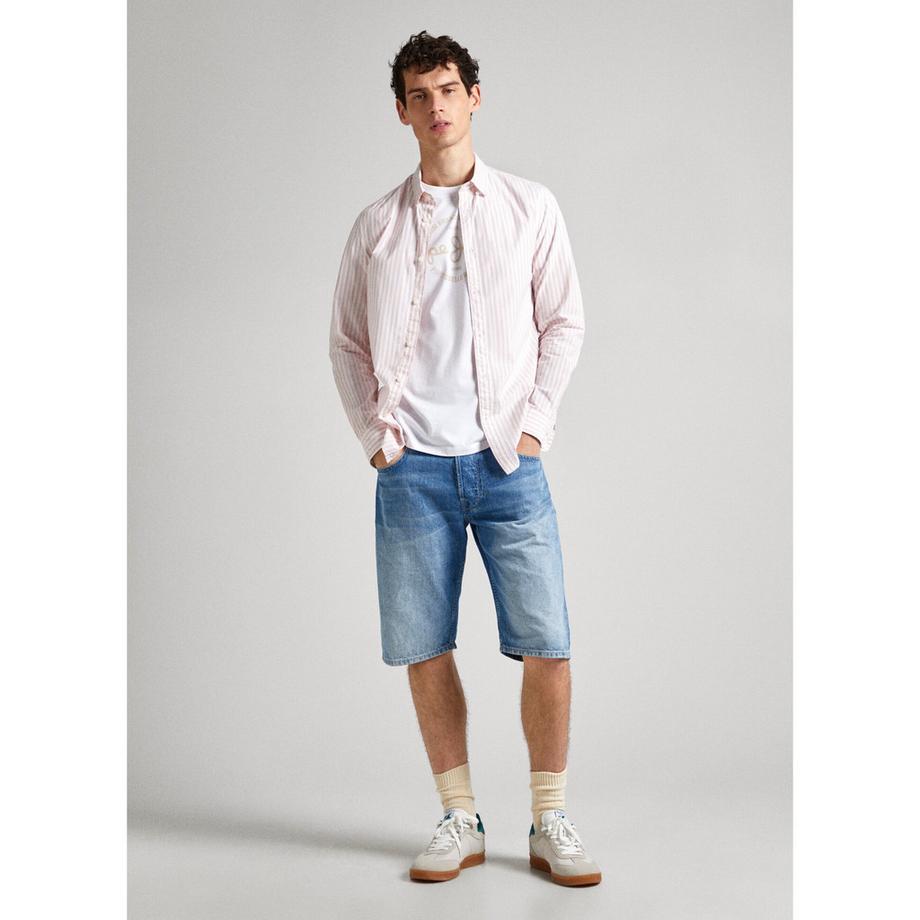 Pepe Jeans London Pigdon Camicia a Maniche Lunghe a Righe  