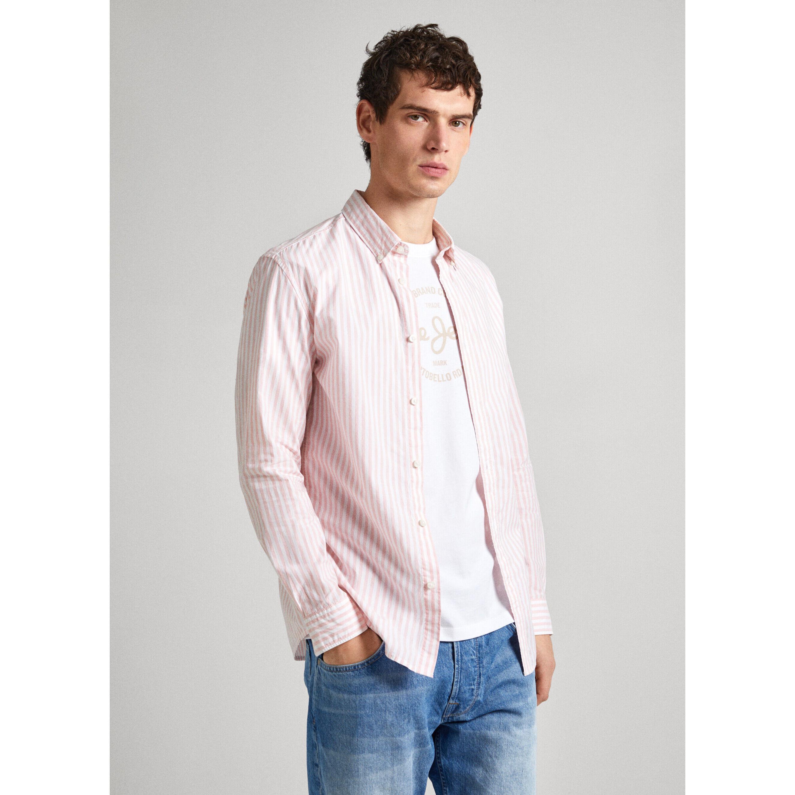 Pepe Jeans London Pigdon Gestreiftes Langarmhemd  