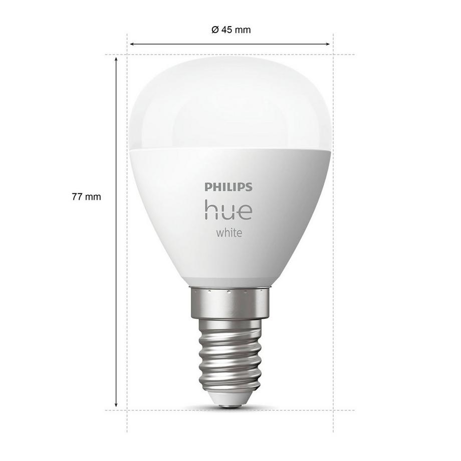PHILIPS Hue White E14 P45 Globe 1-pack  