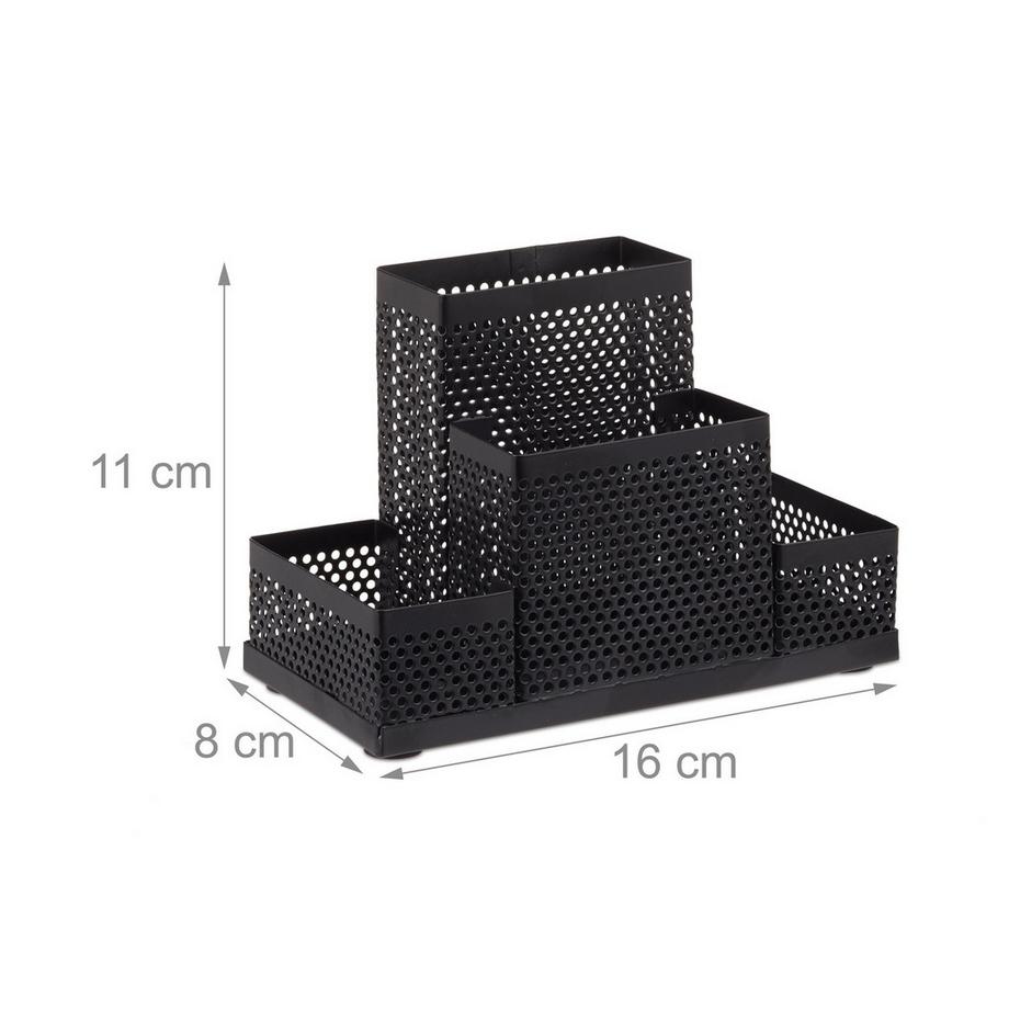 B2X Schreibtisch-Organizer Metall Perforiert  