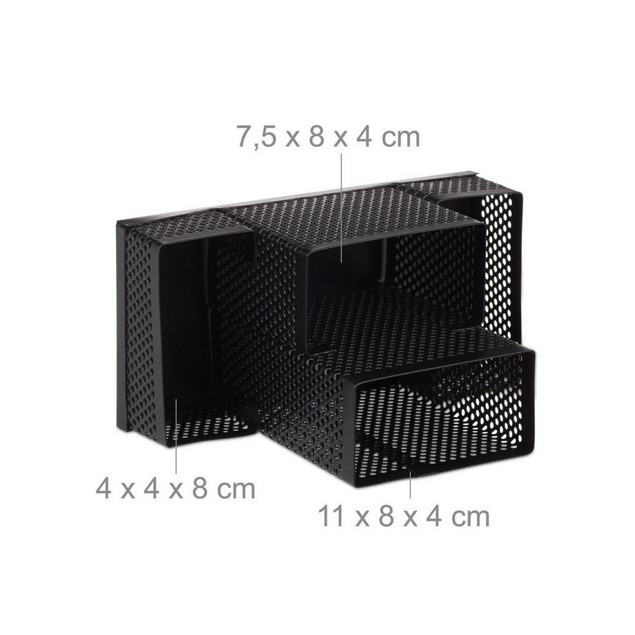 B2X Schreibtisch-Organizer Metall Perforiert  
