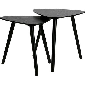 Table d&#039;appoint Nila bois noir (set de 2)