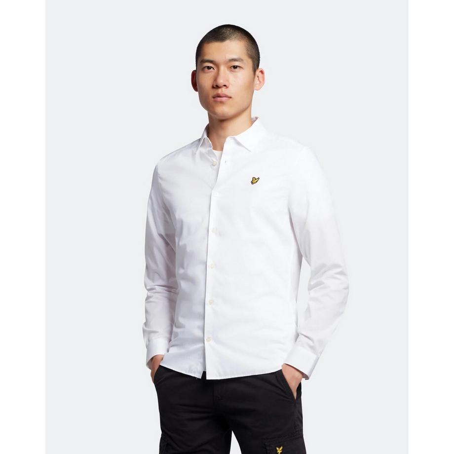 LYLE & SCOTT Slim Popeline Langarmhemd  