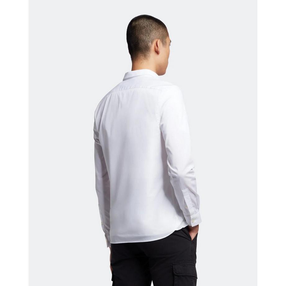 LYLE & SCOTT Slim Popeline Langarmhemd  