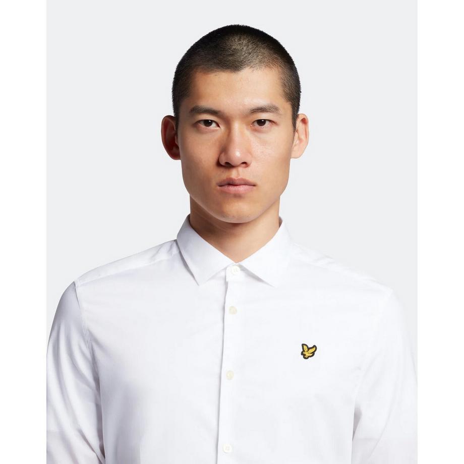 LYLE & SCOTT Slim Popeline Langarmhemd  