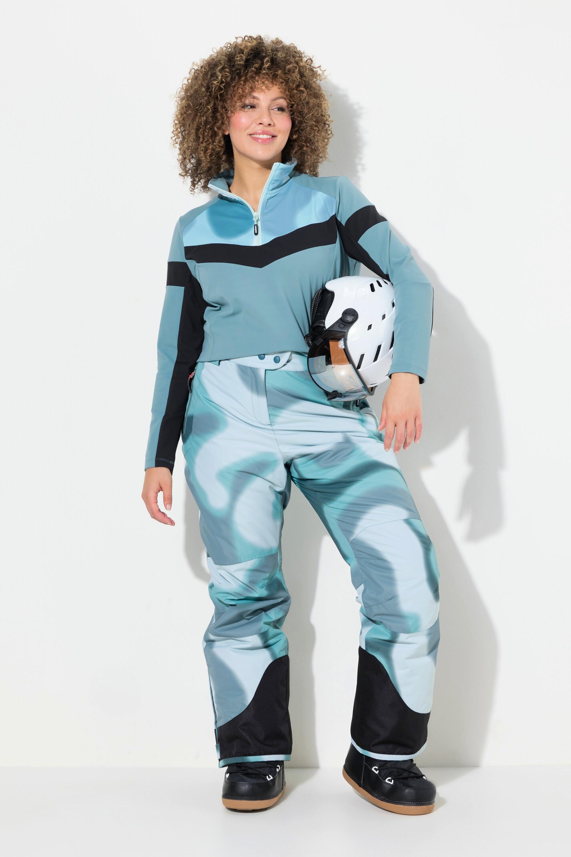 Ulla Popken  Pantalon de ski HYPRAR déperlant avec genoux préformés et lanière à scratch 