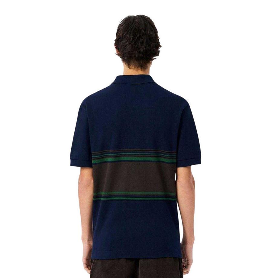 LACOSTE Poloshirt Kurzärmelig mit Streifenpanel  