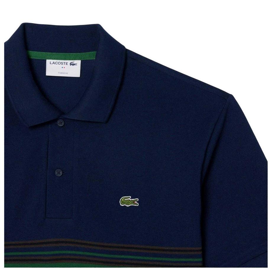 LACOSTE Poloshirt Kurzärmelig mit Streifenpanel  