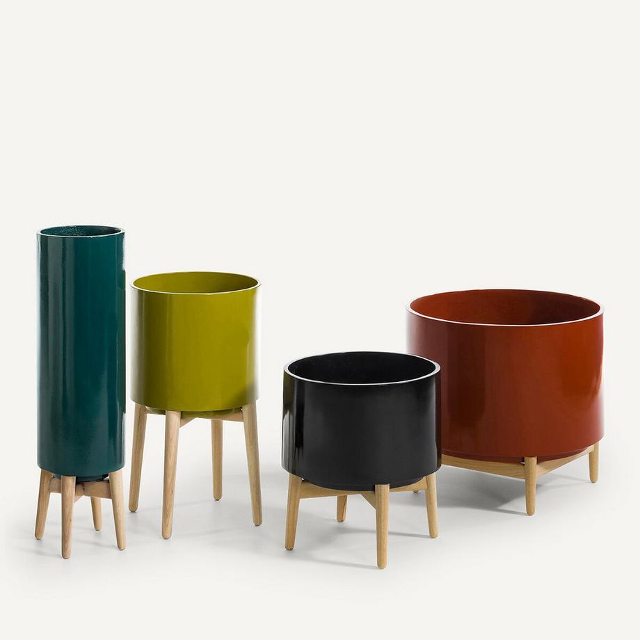 AM.PM Cache-pot sur pied en hévéa H42cm  