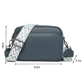 Only-bags.store Sac à bandoulière pour téléphone portable , sac à bandoulière en cuir véritable, petits sacs modernes avec large bandoulière et 3 compartiments Sac à bandoulière pour téléphone portable , sac à bandoulière en cuir véritable, petits sacs modernes avec large bandoulière et 3 compartiments 