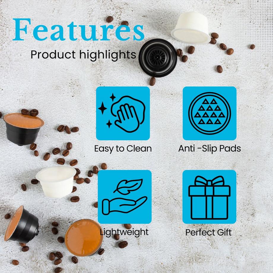 Intirilife  Intirilife Aufbewahrungsschublade für 50 Kaffeekapseln- Kompatibel mit Nespresso Kapseln 