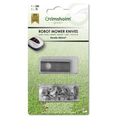 B2X Set coltelli con 9 coltelli di ricambio e 9 dadi Honda Miimo  