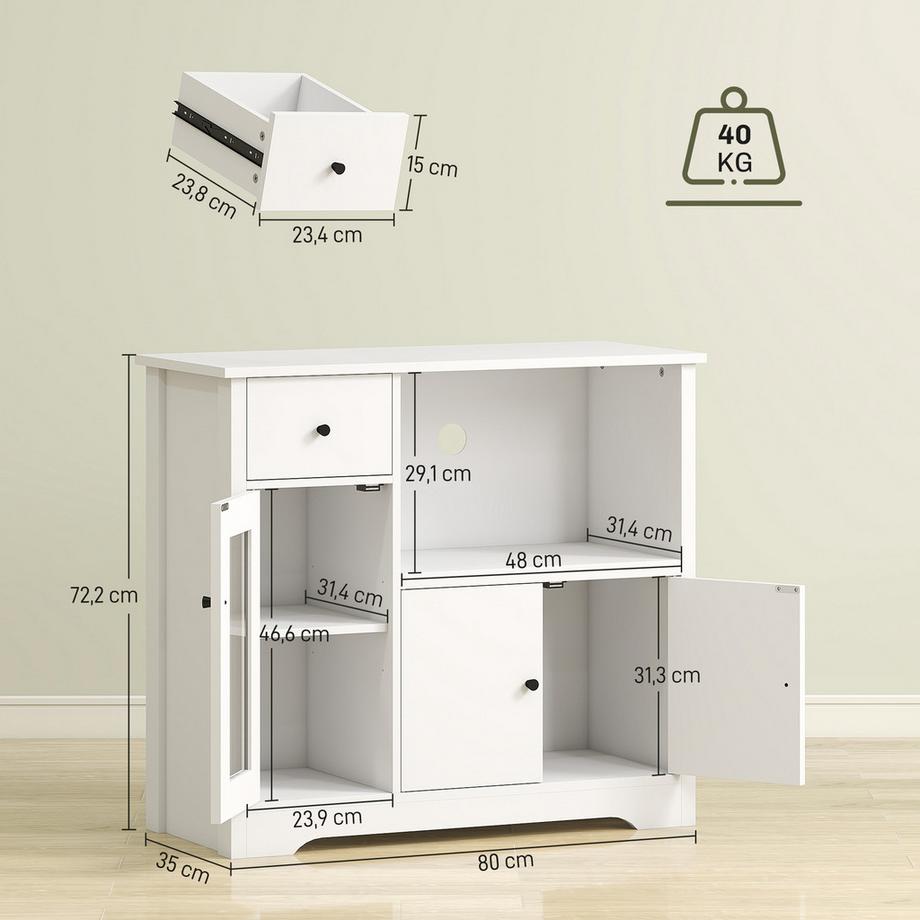 HOMCOM Mikrowellenschrank  