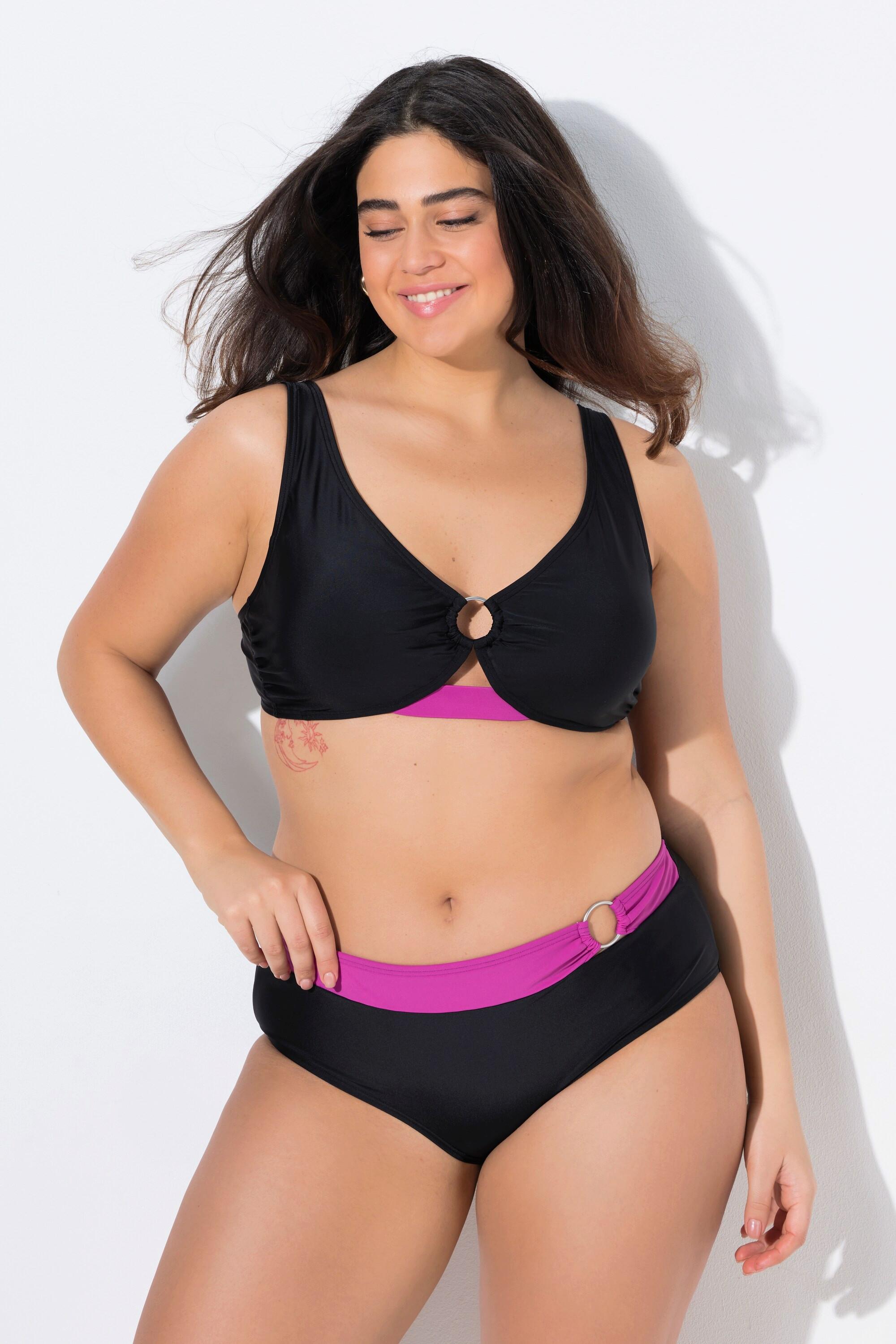 Ulla Popken Bikini Zierring Softcups Verstellbare Träger  