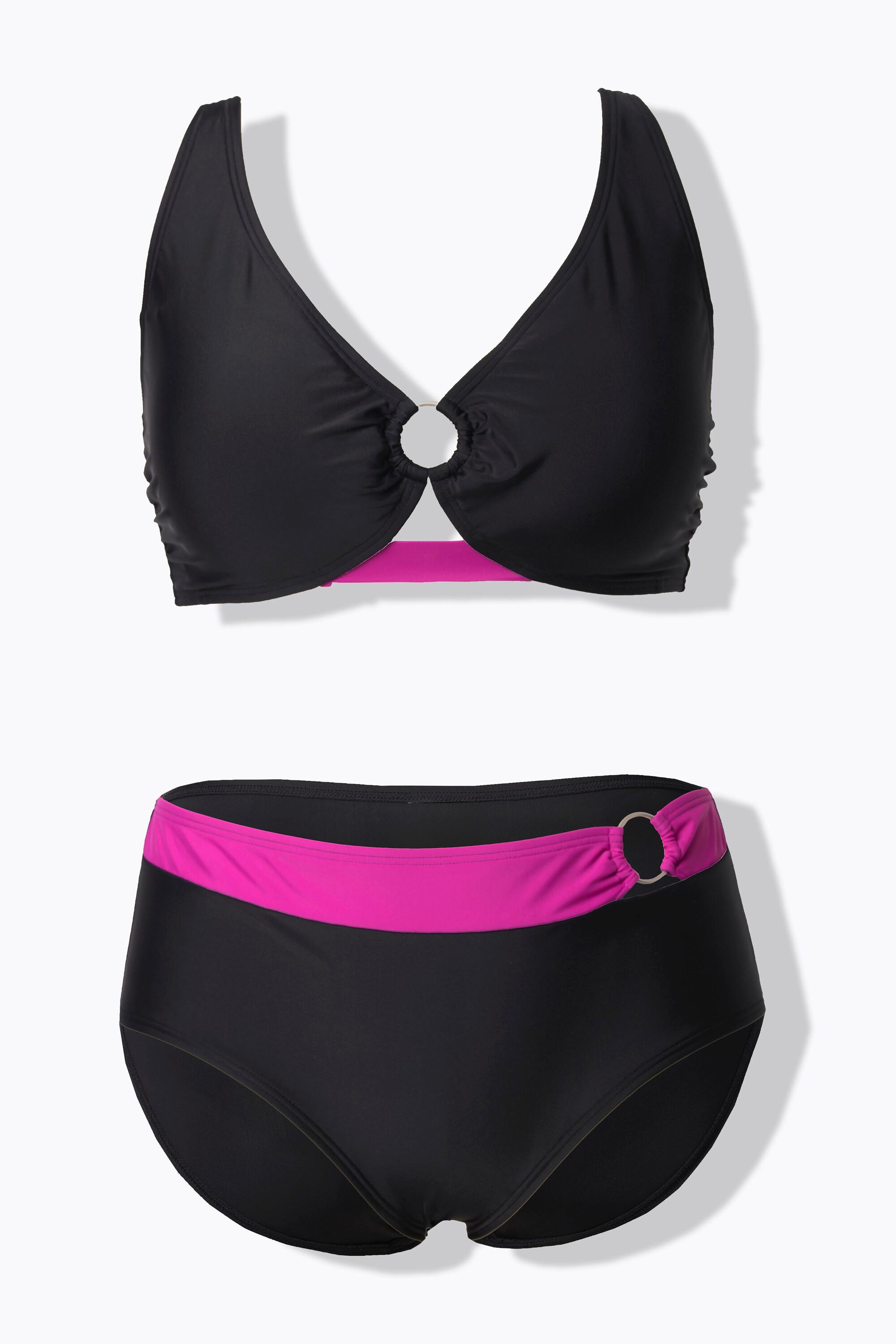 Ulla Popken Bikini Zierring Softcups Verstellbare Träger  