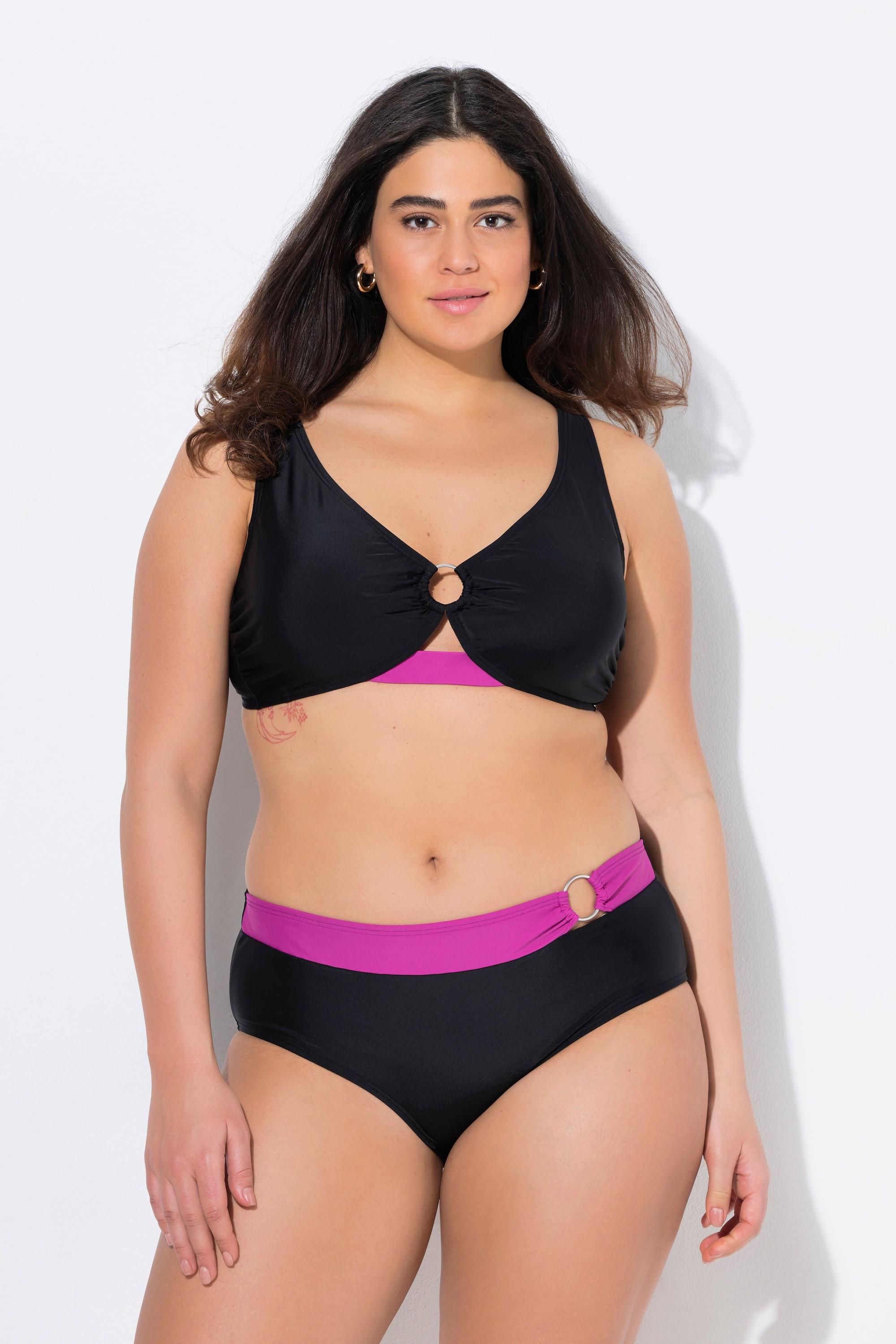 Ulla Popken Bikini Zierring Softcups Verstellbare Träger  