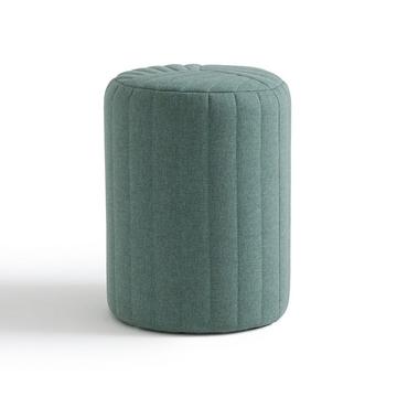 Pouf cylindrique surpiqué