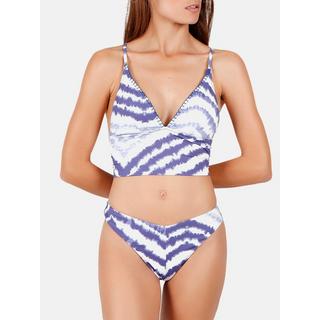 Admas  Set bikini 2 pezzi preformati Tie And Dye blu 