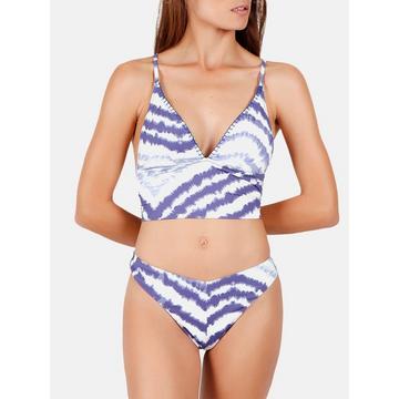 Set bikini 2 pezzi preformati Tie And Dye blu