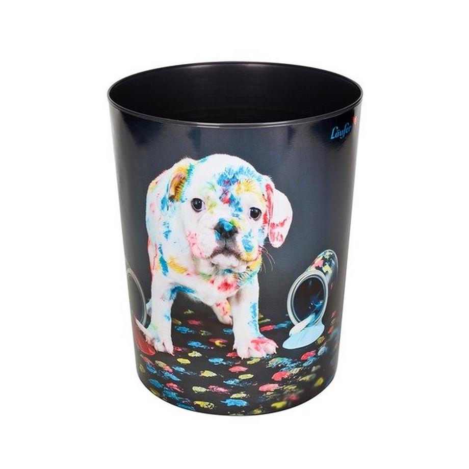 LÄUFER Papierkorb 26663 Bunter Hund 13lt