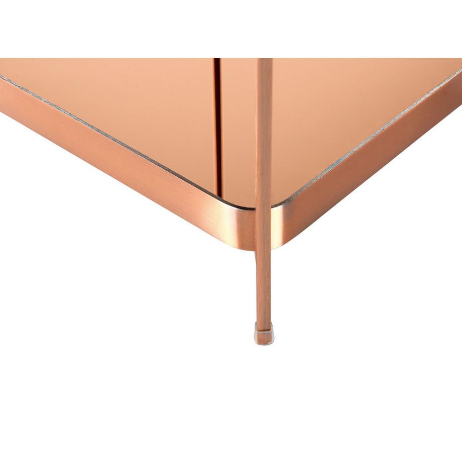 Beliani Tavolino en Vetro temperato Moderno ALSEA  