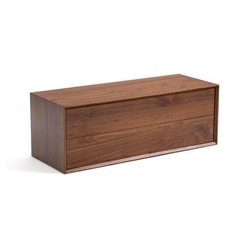 Tiroirs L110 x P42 cm plaqué noyer