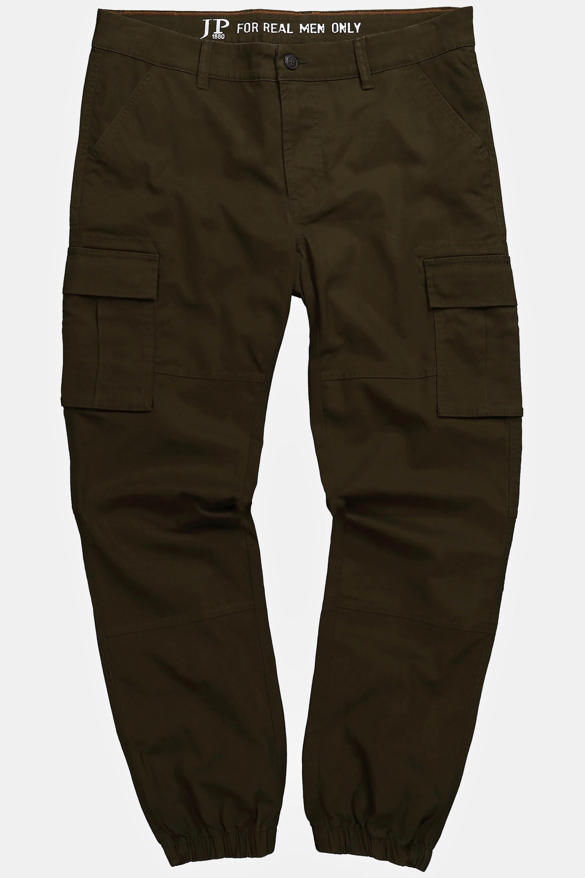 JP1880  Pantaloni cargo con taglio speciale per l'addome e taglio della gamba dritto, disponibili fino alla tg. 70 