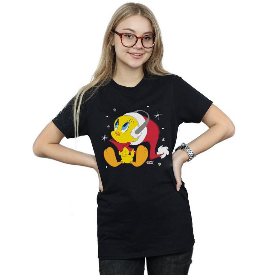 LOONEY TUNES Tweety Christmas Casque T-Shirt  