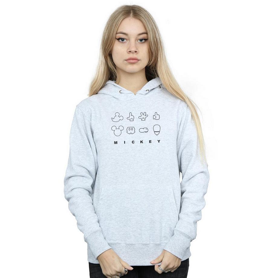 Disney Mickey Mouse Imprimé Graphique Sweat à Capuche  