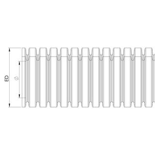 Wiska  Tube ondulé, divisé PA6 UL94-V0 