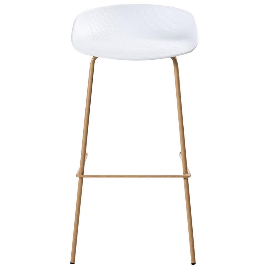 Beliani Lot de 4 chaises de bar en Matière synthétique  VENLO  