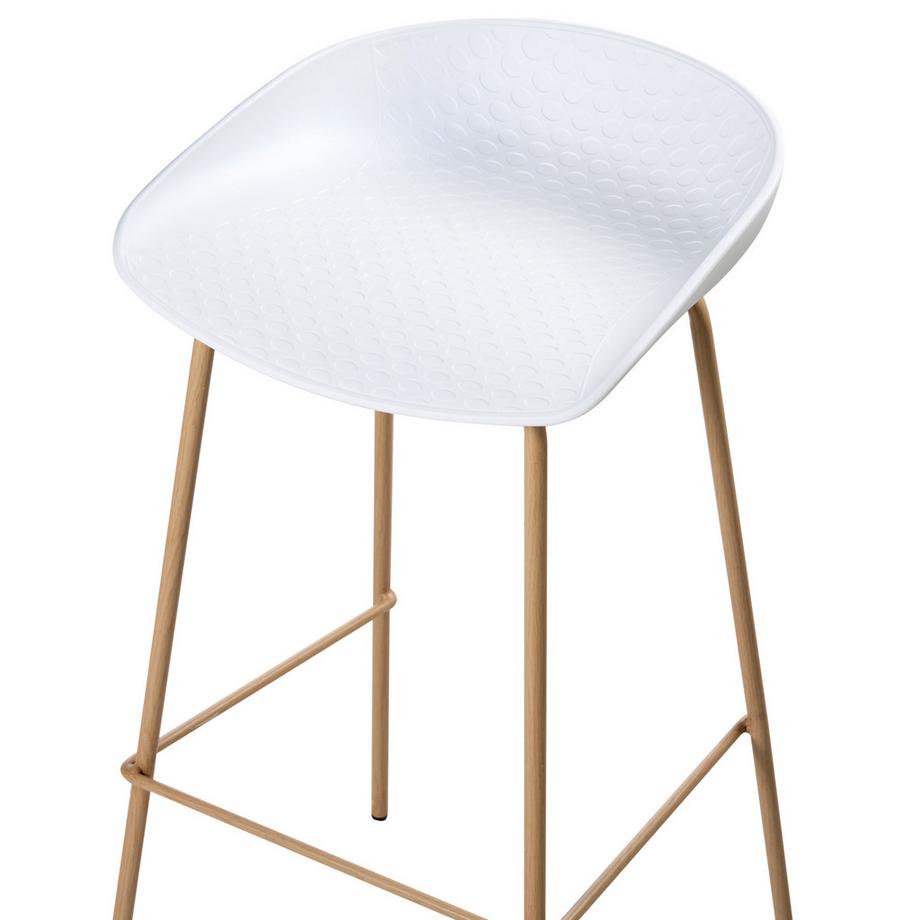 Beliani Lot de 4 chaises de bar en Matière synthétique  VENLO  