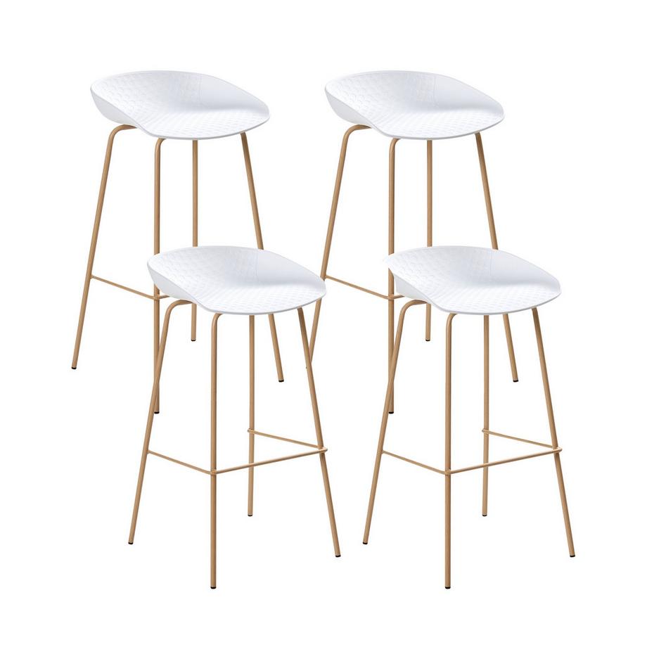 Lot de 4 chaises de bar en Matière synthétique  VENLO