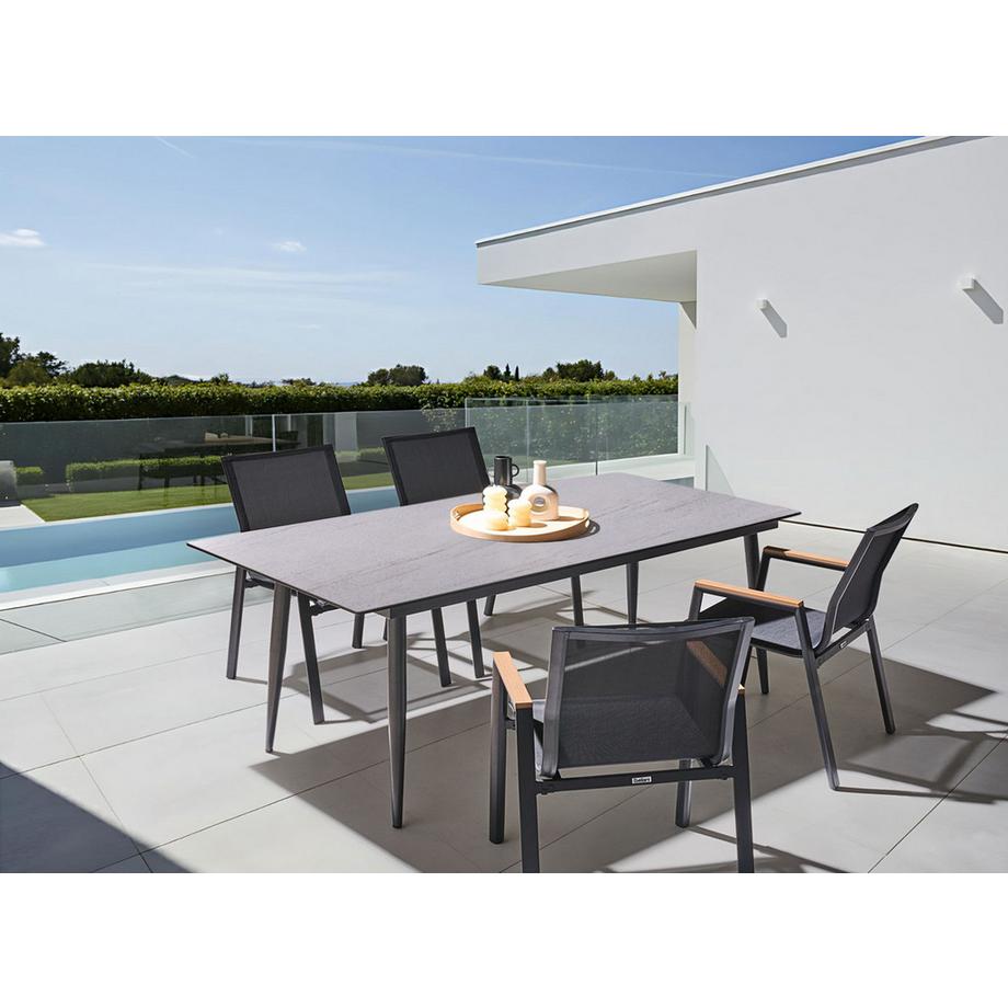 Beliani Tavolo da pranzo da giardino en Laminato HPL Moderno TOLENTINO  