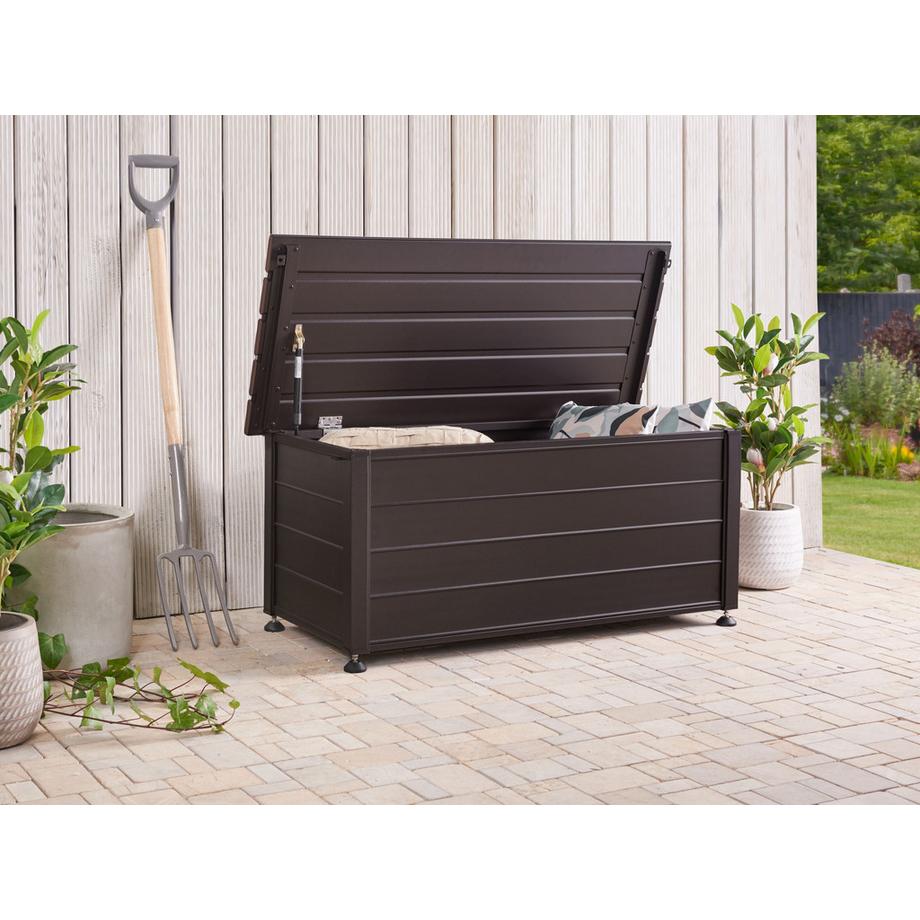 Beliani Coffre de rangement en Aluminium Moderne CAMPALTO  