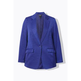 Ulla Popken  Blazer, Struktur, Reverskragen, Knopfverschluss 