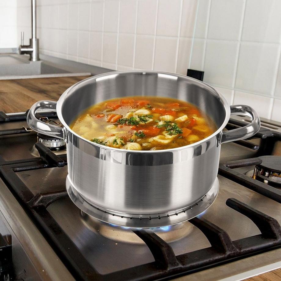 Orion  Plaque de protection en inox pour cuisinière à gaz - passe au lave-vaisselle 