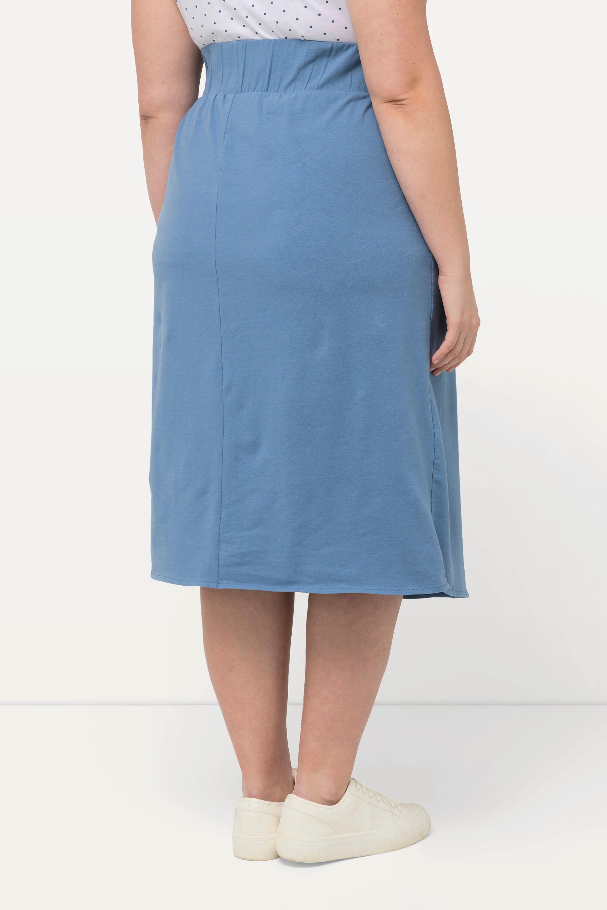 Ulla Popken Bellieva Jerseyrock A-Linie Wickeloptik  