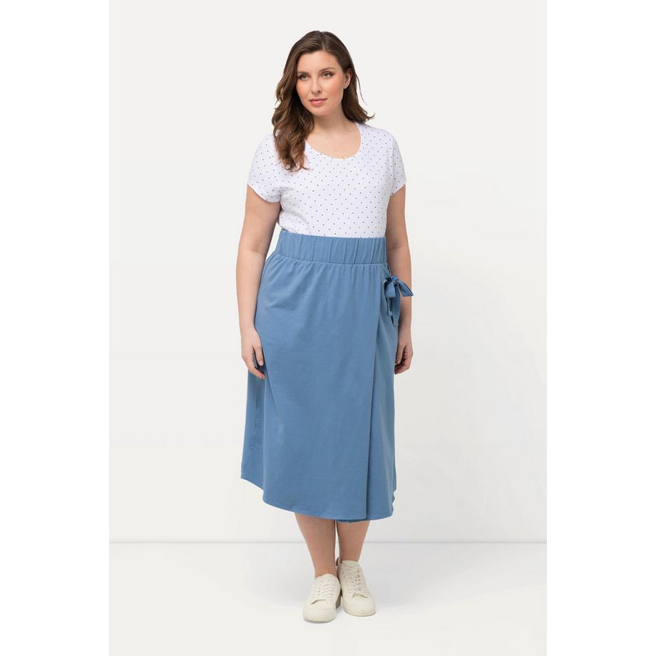 Ulla Popken Bellieva Gonna Jersey Linea ad A Effetto Incrociato  