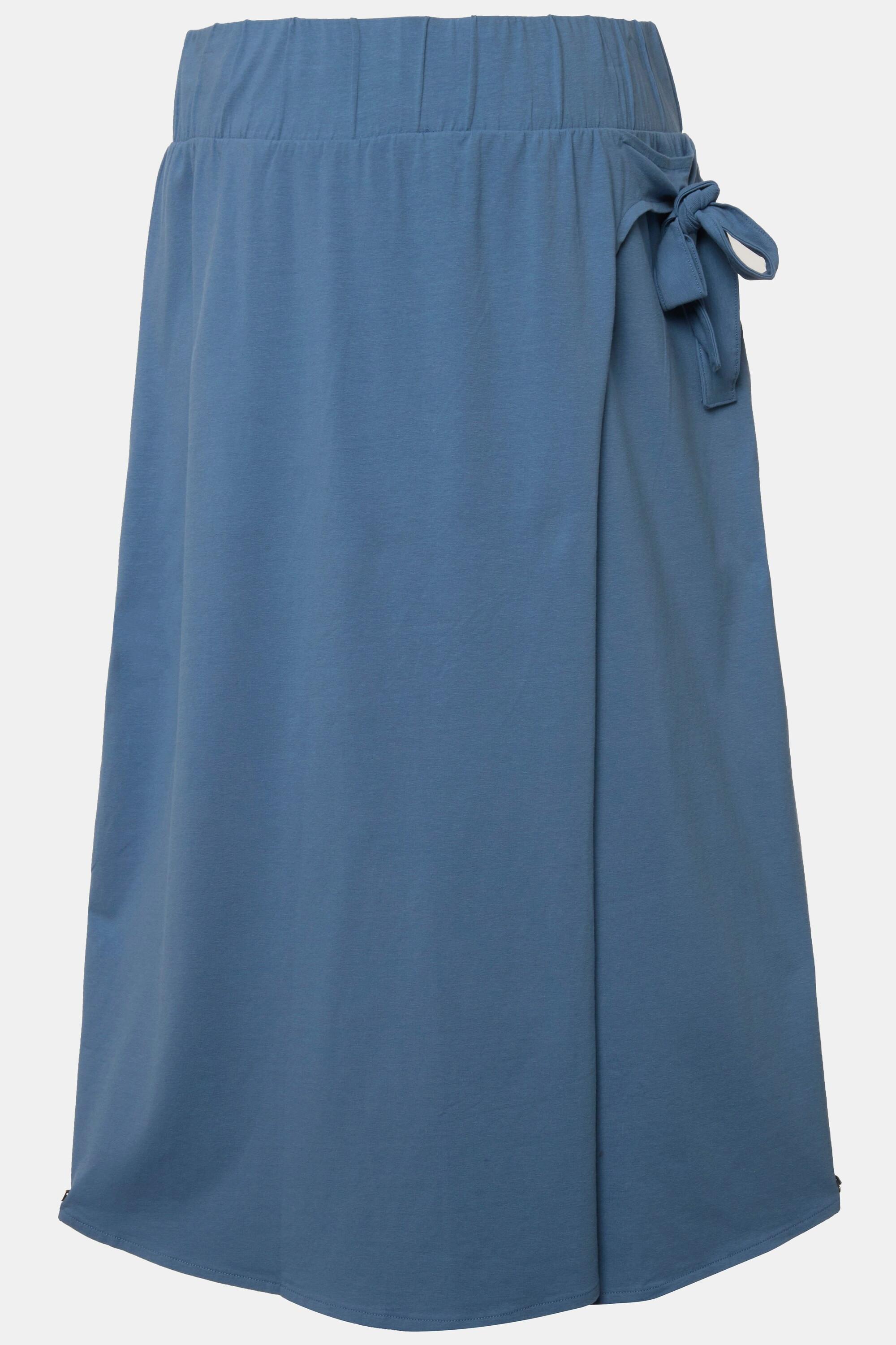 Ulla Popken Bellieva Jerseyrock A-Linie Wickeloptik  