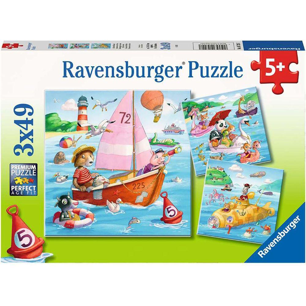 Ravensburger  Puzzle Auf dem Wasser (3x49) 