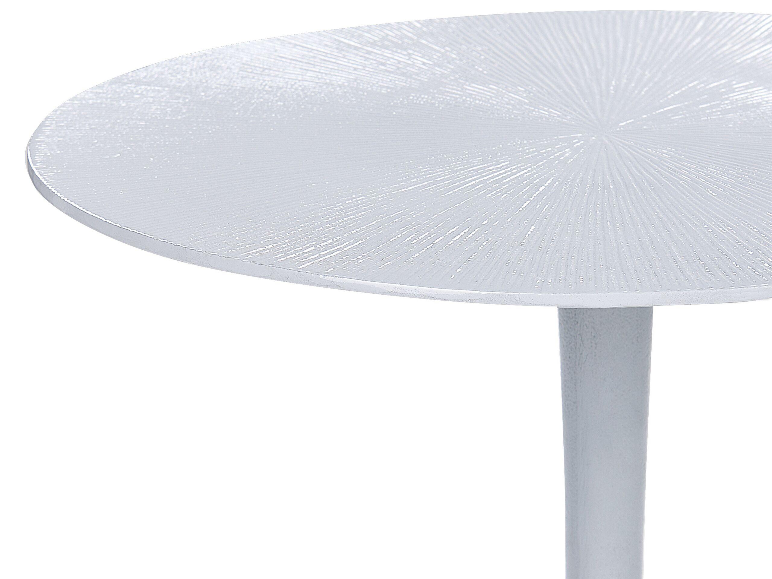 Beliani Table d'appoint en Aluminium Scandinave EUCLA  
