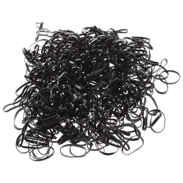 B2X  2000x Petits nœuds pour cheveux - Noir 