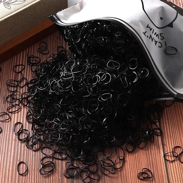B2X  2000x Petits nœuds pour cheveux - Noir 