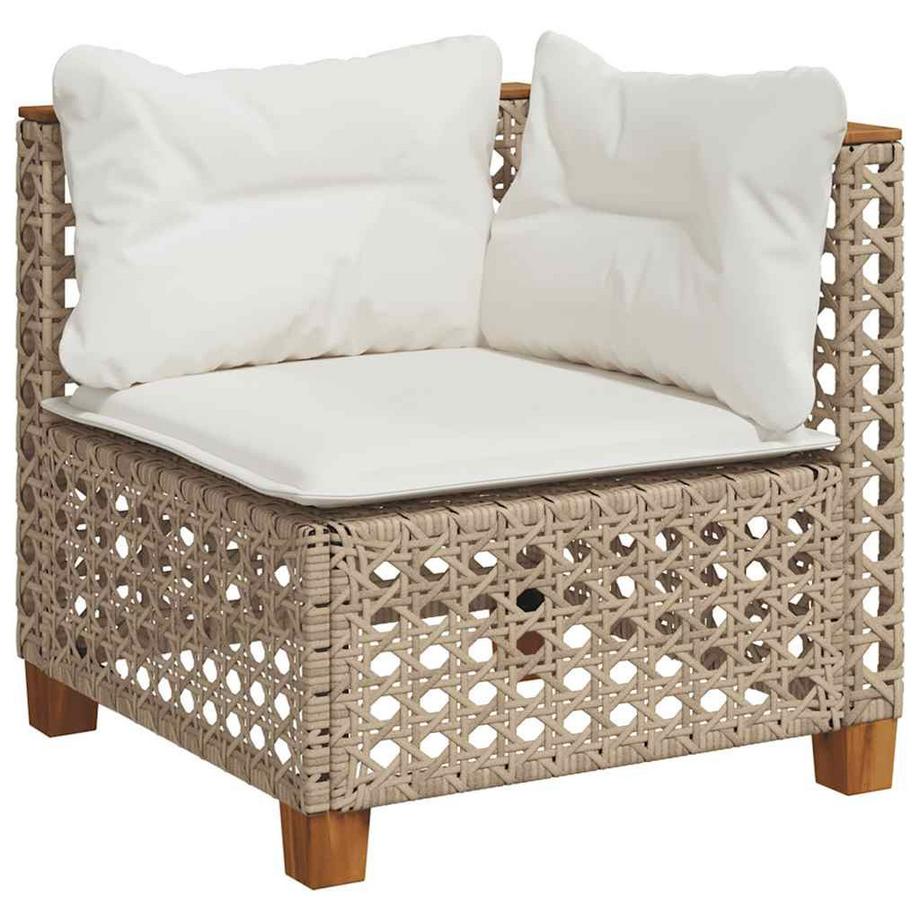 VidaXL set divano da giardino Polirattan  