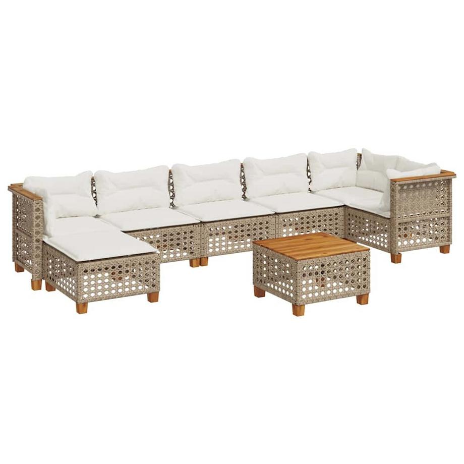 set divano da giardino Polirattan