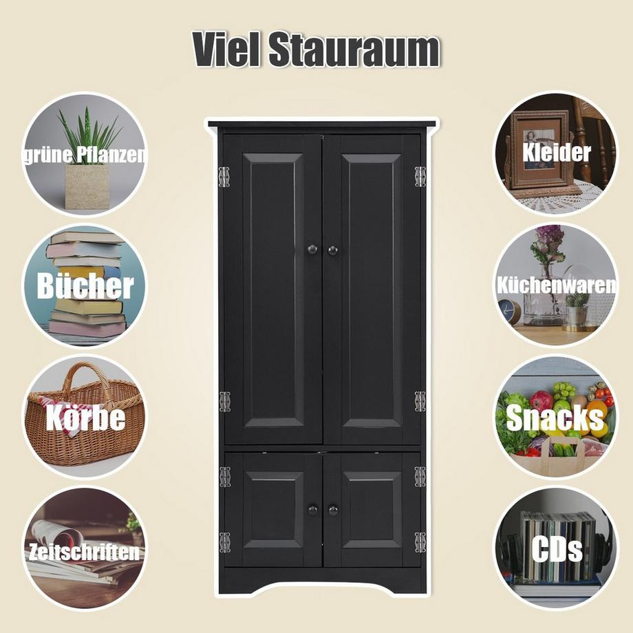 Northio Hochschrank aus Holz für vielseitigen Stauraum  