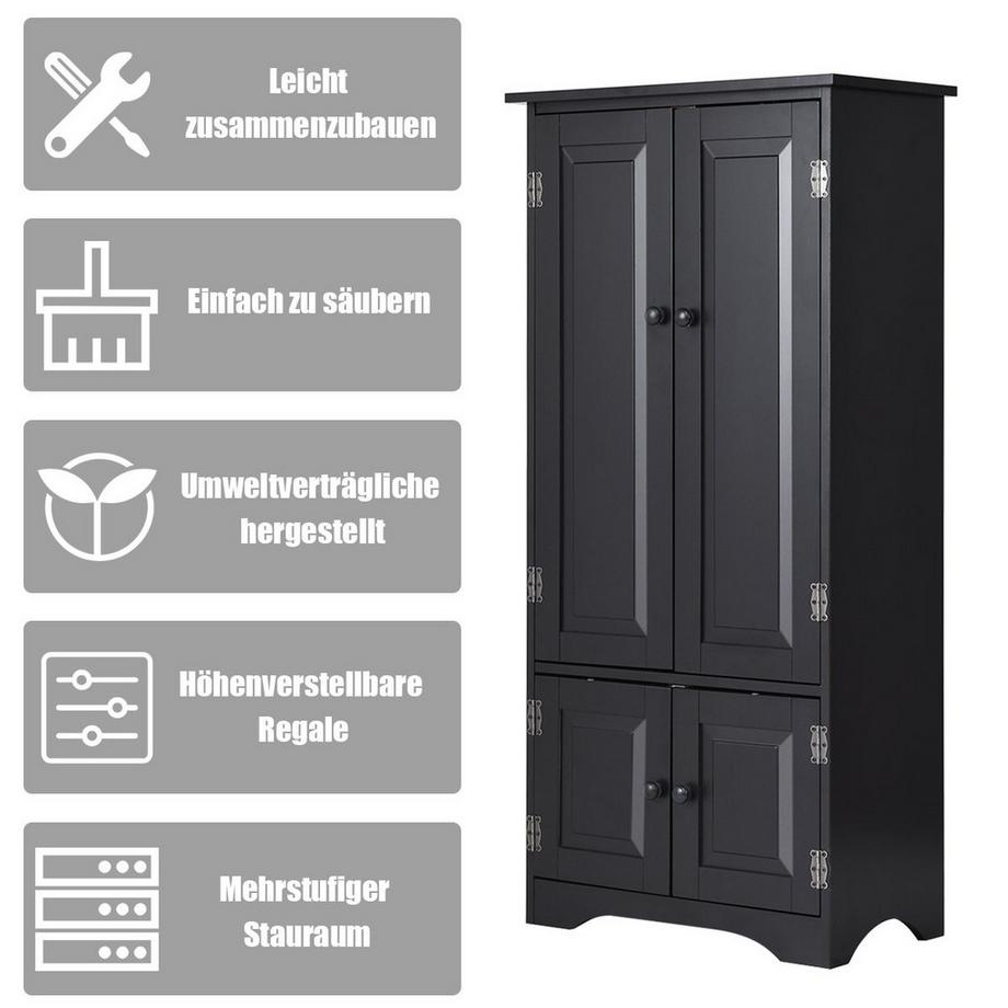 Northio Hochschrank aus Holz für vielseitigen Stauraum  